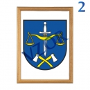 Drevený rám - Znak obce