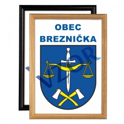 Drevený rám - Znak obce