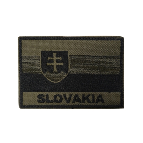 Nášivka SLOVAKIA vlajka so SZ - olivová