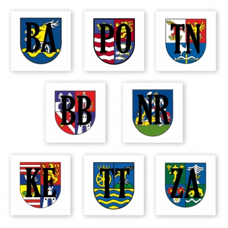 Krajský erb PVC - 30x30cm